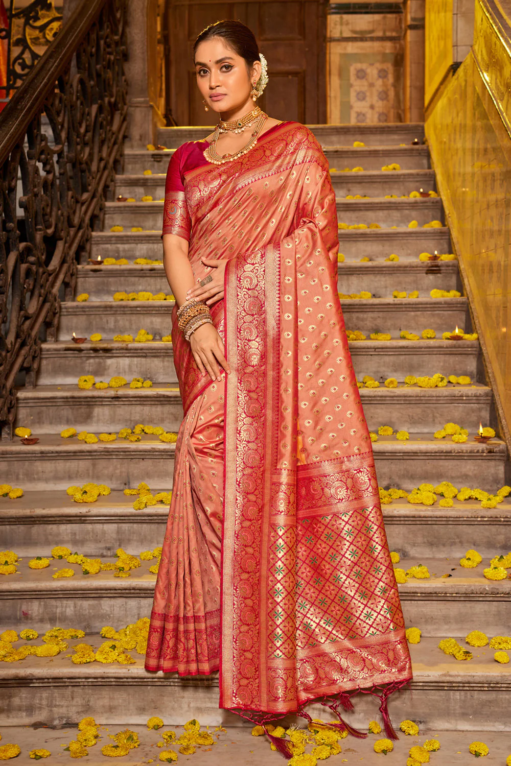 CHINIYA SILK SAREE-12509241