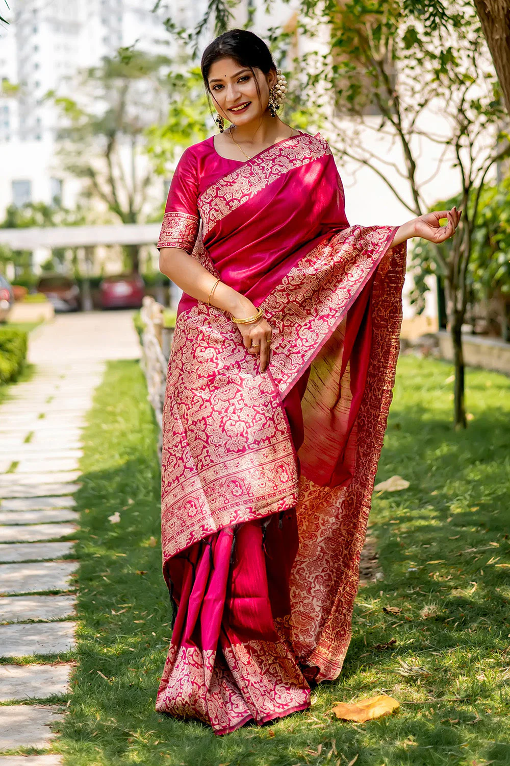 RAW SILK SAREE-08909242