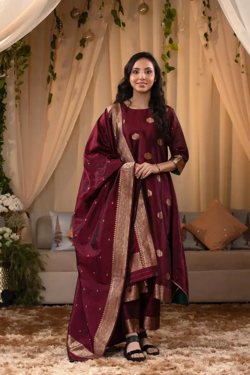 BANARAS SILK SALWAR-14108259