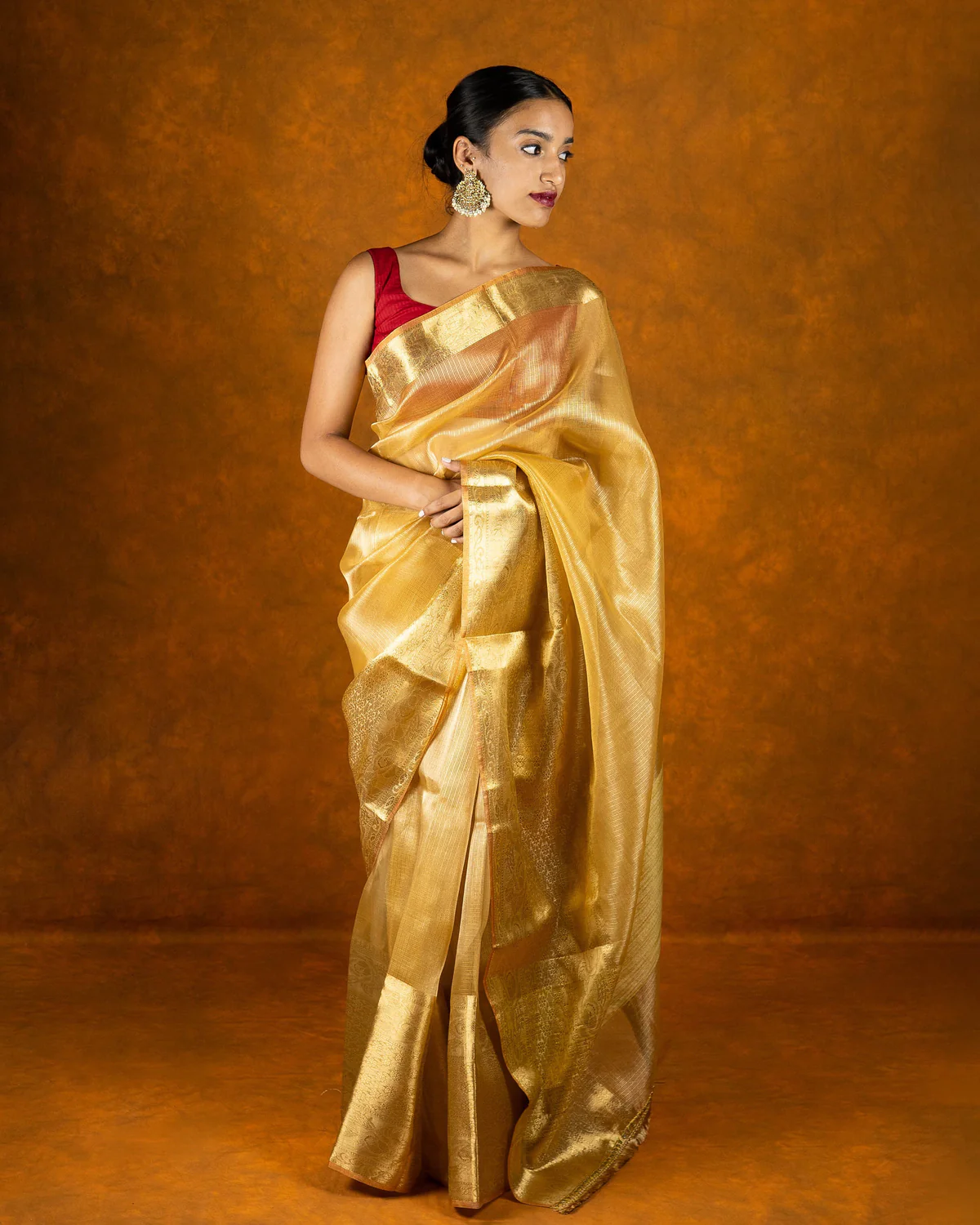 JUTE GOLD SAREE-05305251